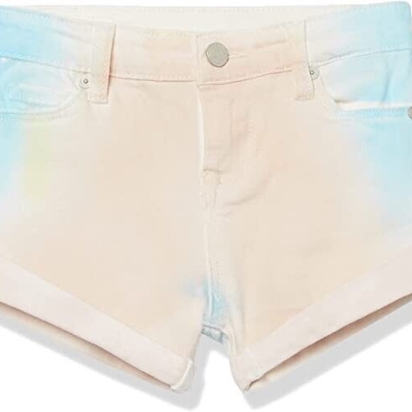 Blank NYC Big Girl's Spray Tie Dye Denim Shorts W/Folded Hem Sizes 8 or 10 - Picture 4 of 15